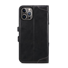 Load image into Gallery viewer, Casekis Flip Leather Phone Case Black
