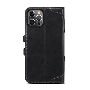 Casekis Flip Leather Phone Case Black