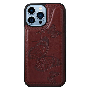 Casekis Embossed Butterfly Phone Case Brown