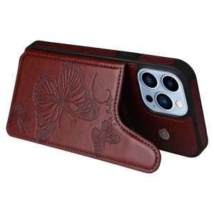 Casekis Embossed Butterfly Phone Case Brown
