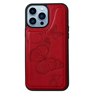 Casekis Embossed Butterfly Phone Case Red