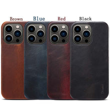 Load image into Gallery viewer, Casekis Genuine Cowhide Leather Phone Case For iPhone
