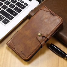 Load image into Gallery viewer, Casekis Flip Leather Phone Case Brown
