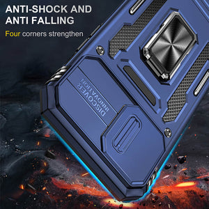 Casekis Sliding Camera Cover Anti-Fall Phone Case Navy Blue