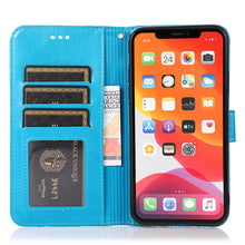 Load image into Gallery viewer, Apple iPhone Cardholder Case Embossed Flower Filp Wallet Case - Casekis
