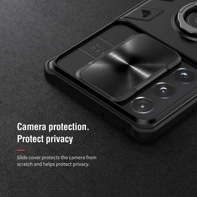 Casekis 2021 Luxury Sliding Lens Protection ring holder case for Samsung Galaxy S21 Series - Casekis