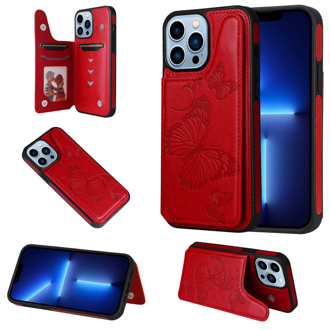 Casekis Embossed Butterfly Phone Case Red