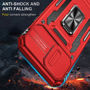 Casekis Sliding Camera Cover Anti-Fall Phone Case Red