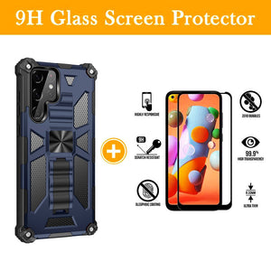 Casekis Armor Shockproof With Kickstand For Galaxy S22 Ultra 5G