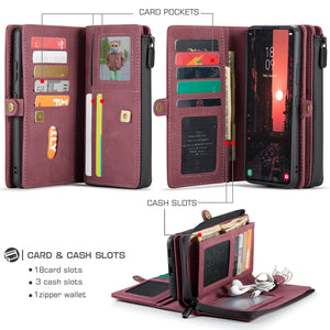 Casekis Large Capacity Cardholder Phone Case Red