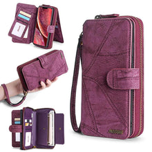 Load image into Gallery viewer, Multifunctional Zipper Wallet Detachable Card Case For Samsung Galaxy S21 - Casekis
