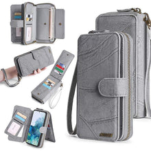 Load image into Gallery viewer, Multifunctional Zipper Wallet Detachable Card Case For Samsung Galaxy - Casekis
