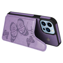 Load image into Gallery viewer, Casekis Embossed Butterfly Phone Case Purple
