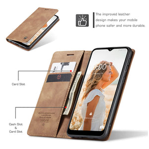 Casekis 2021 New Retro Wallet Case For Samsung Galaxy A02s - Casekis