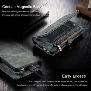 Casekis Multifunctional Wallet PU Leather Case for Galaxy S20 Ultra