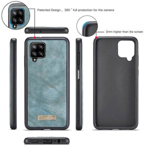 Casekis Samsung Galaxy A12 Multifunctional Wallet PU Leather Case - Casekis