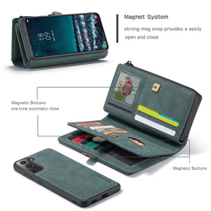 Casekis Large Capacity Cardholder Phone Case Blue