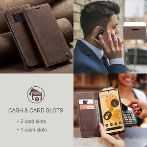 Casekis Retro Wallet Case For Pixel 6 Pro 5G