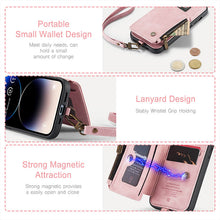 Load image into Gallery viewer, Casekis Wrist Strap Wallet Phone Case Pink
