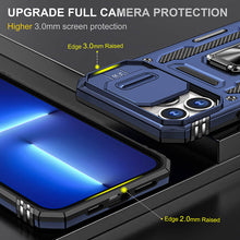 画像をギャラリービューアに読み込む, Casekis Sliding Camera Cover Anti-Fall Phone Case Navy Blue
