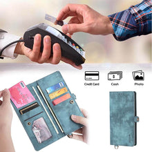 Muat gambar ke penampil Galeri, Apple iPhone Cardholder Wrist Leather Phone Case - Casekis
