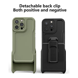 Casekis Outdoor Sports Back Clip Phone Case Army Green