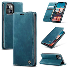 Load image into Gallery viewer, Casekis Retro Wallet Case For iPhone 14
