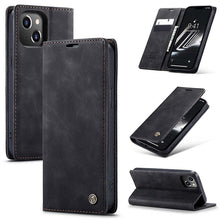 Load image into Gallery viewer, Casekis Retro Wallet Case For iPhone 14 Plus
