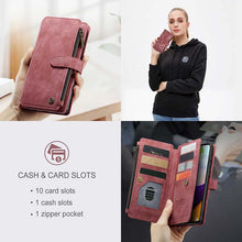 Load image into Gallery viewer, Leather Phone Case Zipper Case for Galaxy A52 4G/5G
