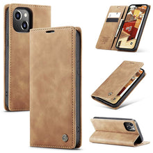 Load image into Gallery viewer, Casekis Retro Wallet Case For iPhone 14
