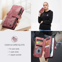 Lade das Bild in den Galerie-Viewer, Casekis Leather Zipper Phone Case For Galaxy S21 5G
