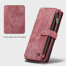 Load image into Gallery viewer, Casekis Leather Zipper Phone Case For Galaxy S21 Plus 5G
