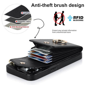 Casekis Cardholder RFID Phone Case Black