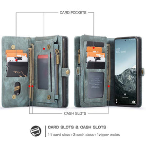 Casekis Multifunctional Wallet PU Leather Case for Galaxy S20 FE 4G/5G