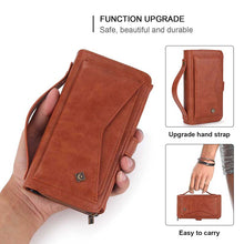 Load image into Gallery viewer, Casekis Large-Capacity Zipper Card Leather Case for Galaxy
