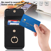 Muat gambar ke penampil Galeri, Casekis Cardholder RFID Phone Case Black
