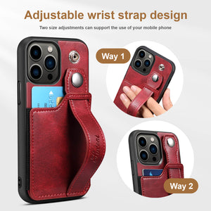 Casekis Wristband Stand Phone Case Red