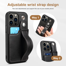 Cargar imagen en el visor de la galería, Casekis Wristband Stand Phone Case Black
