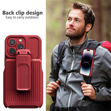 Load image into Gallery viewer, Casekis Outdoor Sports Back Clip Phone Case Red
