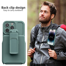 Load image into Gallery viewer, Casekis Outdoor Sports Back Clip Phone Case Dark Green
