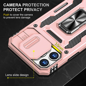 Casekis Sliding Camera Cover Anti-Fall Phone Case Rose Gold