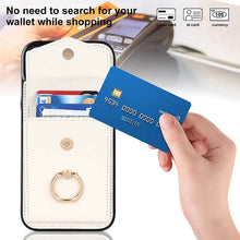 Load image into Gallery viewer, Casekis Cardholder RFID Phone Case White
