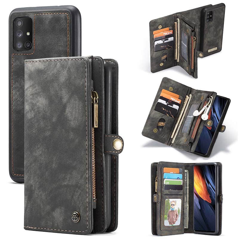 Casekis Samsung Galaxy A71 4G Multifunctional Wallet PU Leather Case - Casekis