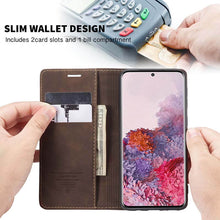 Load image into Gallery viewer, CASEKIS 2021 Retro Wallet Case For Samsung S20 Plus - Casekis
