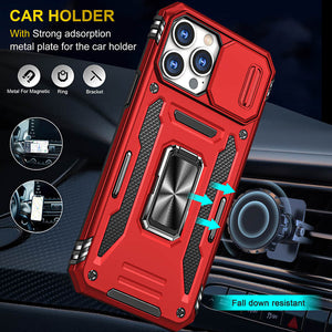 Casekis Sliding Camera Cover Anti-Fall Phone Case Red