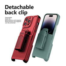 Load image into Gallery viewer, Casekis Outdoor Sports Back Clip Phone Case Dark Green
