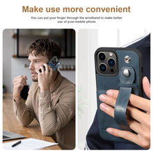 Load image into Gallery viewer, Casekis Wristband Stand Phone Case Blue
