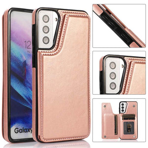Casekis Cardholder Leather Wallet Phone Case For Galaxy S21 5G