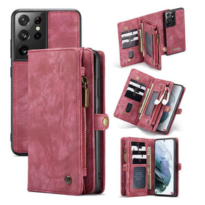Casekis Samsung Galaxy S21 Series Multifunctional Wallet PU Leather Case - Casekis