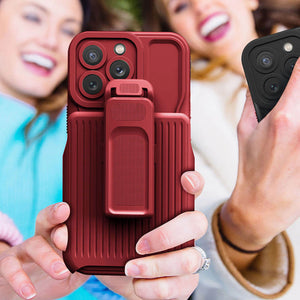 Casekis Outdoor Sports Back Clip Phone Case Red
